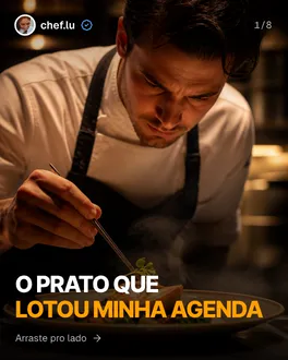 Capa de exemplo, nicho Gastronomia: O prato que lotou minha agenda