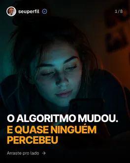 Capa de exemplo, nicho Marketing: O algoritmo mudou. E quase ninguém percebeu